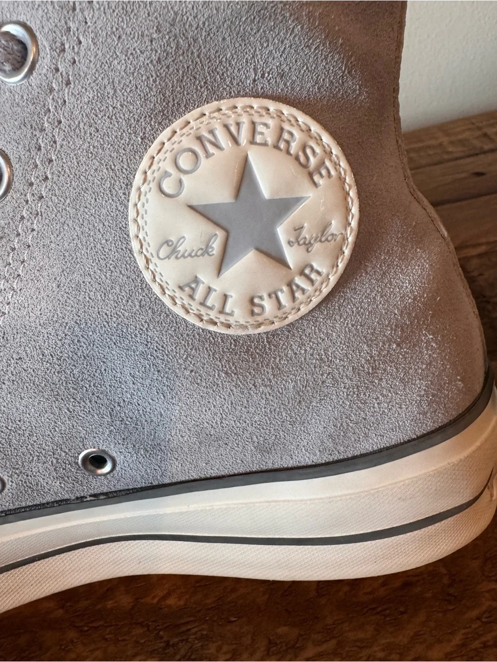 Women’s Converse Chuck Taylor All-Star High-Top Sneakers in Gravel/Iron Gray - Picture 10 of 14